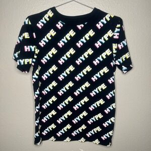 Five By Five Master Piece Kids T Shirt Graphic Print Hype Black Size L